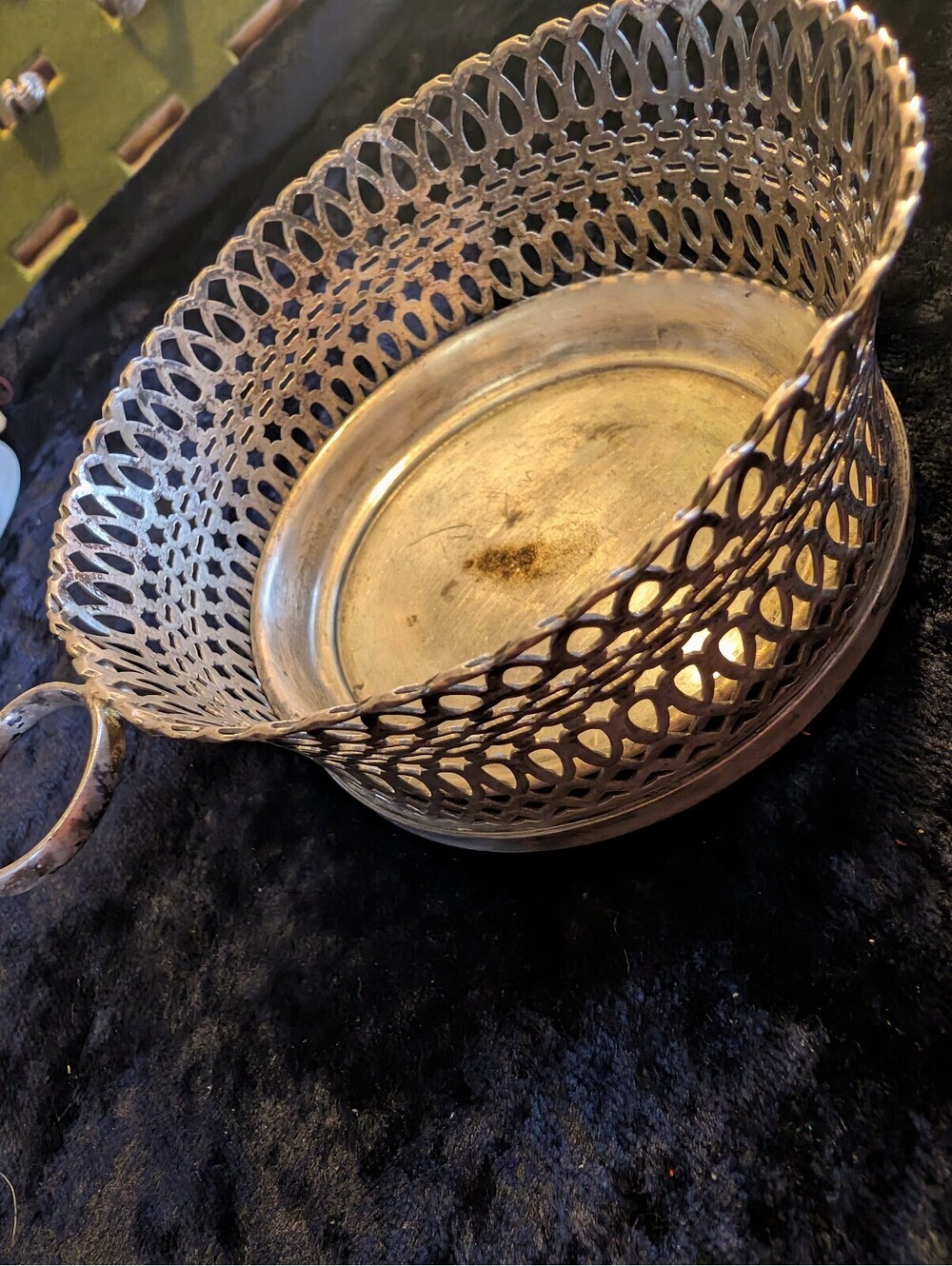 Vintage Napier Silver Plate Decorative Basket